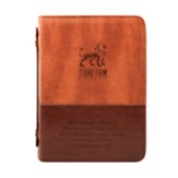 Stand Firm Bible Cover, Leather-Like Tan, Large