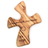 I Am the Lord, Your Healer, Olivewood Handheld Cross