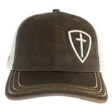 Cross Shield Cap, Brown