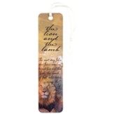 The Lion And The Lamb Bookmark, with Tassel