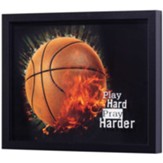 Play Hard Pray Harder Basketball Plaque