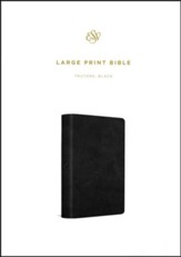 ESV Large Print Bible, Imitation Leather, Black