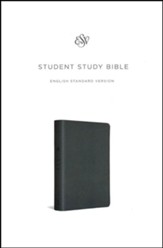 ESV Student Study Bible (TruTone, Gray), Leather, imitation, Grey - Slightly Imperfect