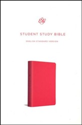 ESV Student Study Bible, Imitation Leather, Coral