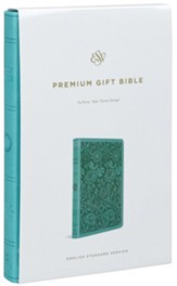 ESV Premium Gift Bible (TruTone,  Teal, Floral Design) Imitation Leather