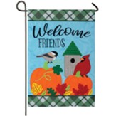 Welcome Friends, Autumn Songbirds, Flag, Small