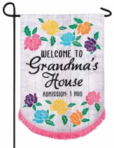 Welcome to Grandma's House Flag, Small