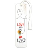 Love And Bee Loved Bookmark, with Tassel