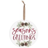 Season's Greetings Round Ornament