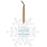 Winter Welcome Snowflake Ornament