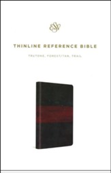 ESV Thinline Reference Bible  (TruTone Imitation Leather, Forest/Tan with Trail Design)