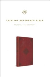 ESV Thinline Reference Bible (TruTone Imitation Leather, Tan with Ornament Design)