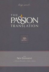 TPT Large-Print New Testament with Psalms, Proverbs and Song of Songs, 2020 Edition--imitation leather, brown