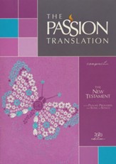 TPT Compact Youth New Testament with Psalms, Proverbs, and Song of Songs, 2020 Edition--imitation leather, pink (butterfly)