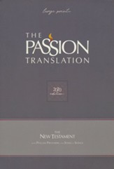 TPT Large-Print New Testament with Psalms, Proverbs, and Song of Songs, 2020 Edition--imitation leather, gray - Imperfectly Imprinted Bibles