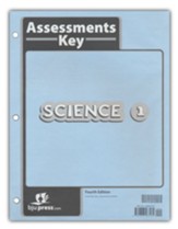 BJU Press Science 1 Assessments Key (4th Edition)