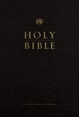 ESV Pew and Worship Bible, Large Print, Black - Slightly Imperfect