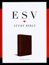 ESV Study Bible, TruTone Imitation Leather, Chestnut - Imperfectly Imprinted Bibles