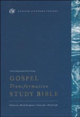 ESV Gospel Transformation Study Bible  TruTone Imitation Leather, Burgundy/Red with Timeless Design  - Slightly Imperfect