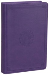 ESV Student Study Bible--soft leather-look, lavender with emblem design - Imperfectly Imprinted Bibles