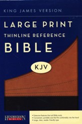 KJV Large Print Thinline Reference Bible Flexisoft cocoa/black