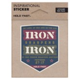 Iron Sharpens Iron, Vinyl Sticker