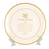 50th Wedding Anniversary Plate