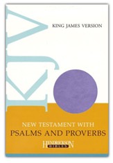 KJV New Testament with Psalms and Proverbs, imitation leather, lilac