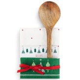 Christmas Trees Towel & Spoon with Recipe Card Set