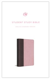 ESV Student Study Bible, TruTone, Pink/Chocolate - Imperfectly Imprinted Bibles