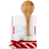 Merry Christmas Towel & Spoon with Recipe Card Set