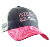 Grace & Truth Cap, Mesh Back, Pink/Gray