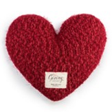 Giving Heart Pillow, Red