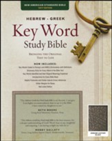 NASB Key Word Study Bible, Genuine Black Leather