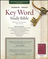 Key Word Study Bible NASB (2008 new edition), Genuine Burgundy Leather