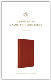 ESV Large-Print Value Thinline  Bible--soft leather-look, camel