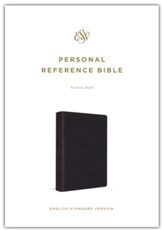ESV Personal-Size Reference  Bible--soft leather-look, black