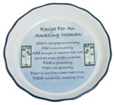 Recipe for an Amazing Woman Pie Plate