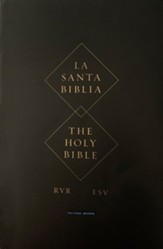 ESV Spanish/English Parallel Bible--soft leather-look, brown
