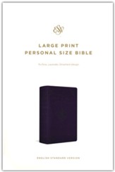ESV Large Print Personal Size Bible  (TruTone, Lavender, Ornament Design)