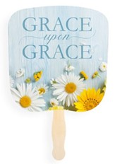 Grace Upon Grace Hand Fan