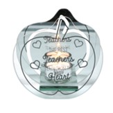 The Best Teachers Teach From the Heart Mirrored Glass Candle