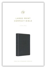 ESV Large Print Compact Bible (TruTone, Black), Soft imitation leather