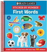 Brain Games - Sticker by Number: First Words (Ages 3 to 6): A Kid's Sticker Activity Book with More Than 150 Stickers!