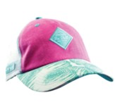 Be Still and Know Cap, Mesh Back, Pink/Green