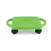 Neon Green Plastic Scooter with Handles