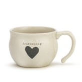 Friendship Heart Ceramic Soup Mug
