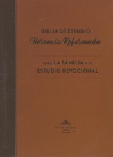 Biblia de Estudio Herencia Reformada RVR 1960, Piel Gen. Negra  (Reformation Heritage Study Bible, Black Gen. Leather)