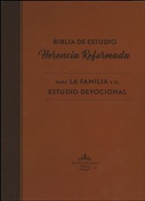 Biblia de Estudio Herencia Reformada RVR 1960, Piel Imit. Marron  (Reformation Heritage Study Bible, Brown Imit. Leather) - Slightly Imperfect