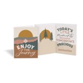 Enjoy The Journey, Bifold Wooden Mini Keepsake Card